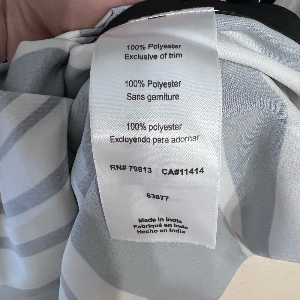 A Pea In The Pod Black And White Striped Maternity Dress Size M - Picture 6 of 7